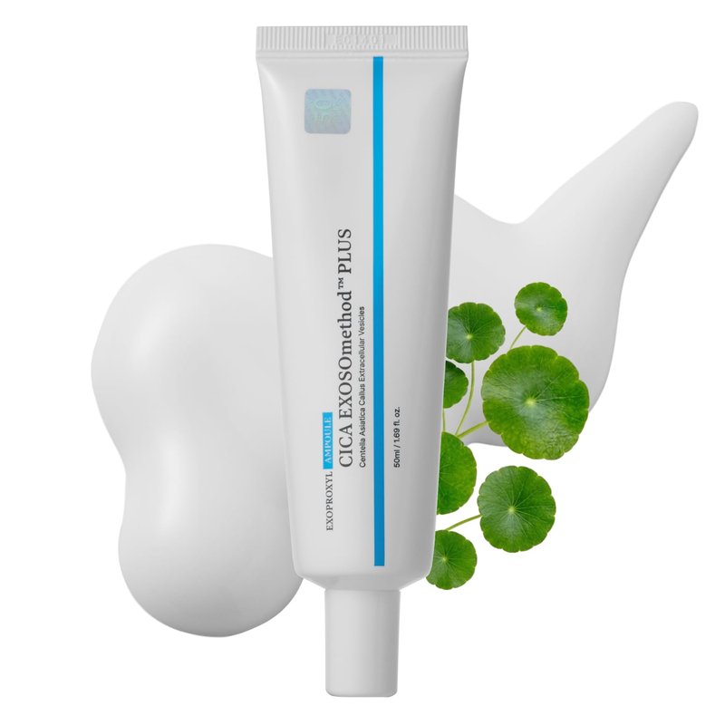 EXOPROXYL CICA EXOSOmethod plus 50 Serum, Centella Asiatica Exosome with Niacinamide&13 Peptides for Glass Skin, Strengthens Skin Barrier, Hydrating & Rebalancing Korean Skin Care (1.69 Fl Oz / 50ml)