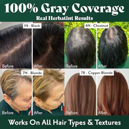 Herbatint Permanent Hair Dye - 8N Light Blonde - For Up To 100% Gray Coverage of Resistant Gray Hair - Ammonia-Free, Alcohol-Free & Vegan - Salon Influenced Hair Color 5.75 fl oz (4 Pack)