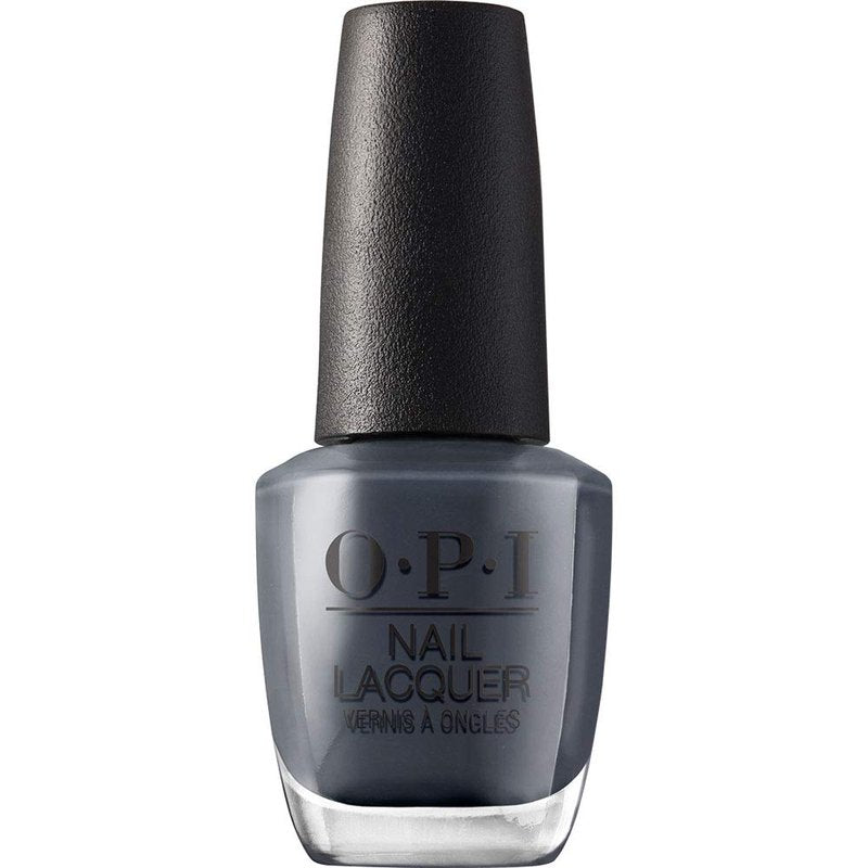OPI Nail Lacquer Rub-a-Pub-Pub | Opaque Dark Gray Crème Chip Resistant Nail Polish | Scotland Collection