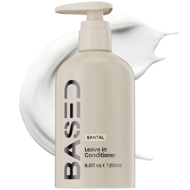 BASED Leave-In Conditioner - Instant Frizz Control & Hydration | Premium Formula for Men, 6.8 Fl Oz