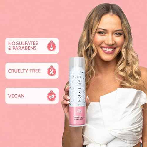 FoxyBae Hair Spray for Women - with Biotin - Volumizing Styling Hairspray - Flexible, Frizz Control, Thickening - Strong Hold - 8 Fl Oz