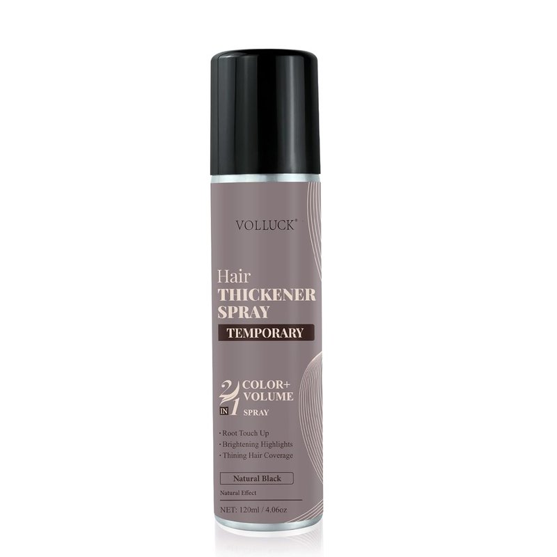 Root Touch Up Hair Color Spray - Temporary Gray Coverage | Ammonia-Free, Quick Drying, Water-Resistant, Black