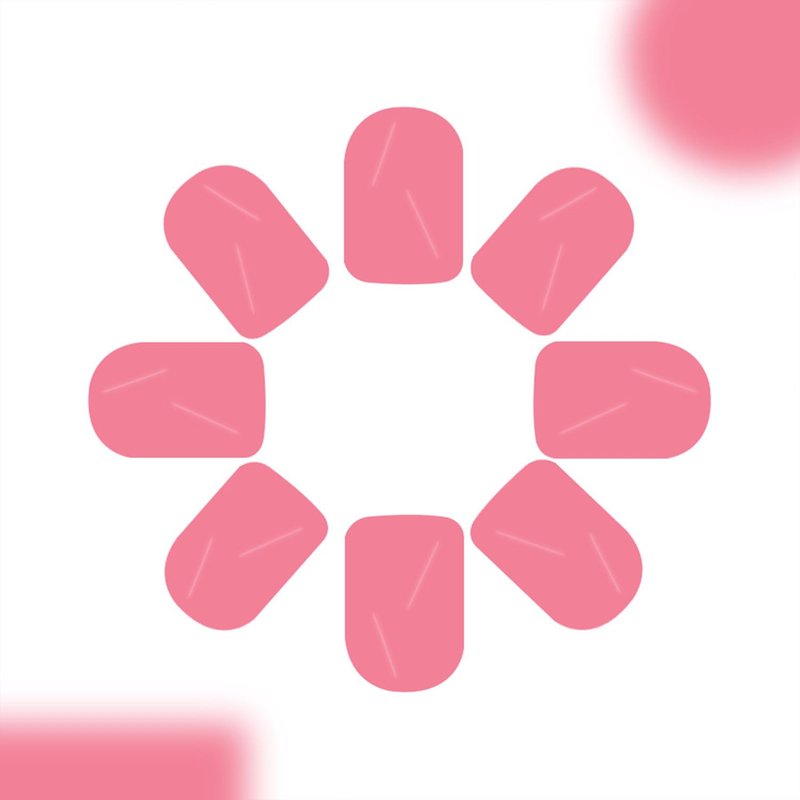 Pink Press On Nails Short Square Fake Nails Glossy Nails Press Ons Cute Acrylic Nails Cherry Blossom Pink Stick On Nails Full Cover Glue On Nails For Women Manicure 24Pcs