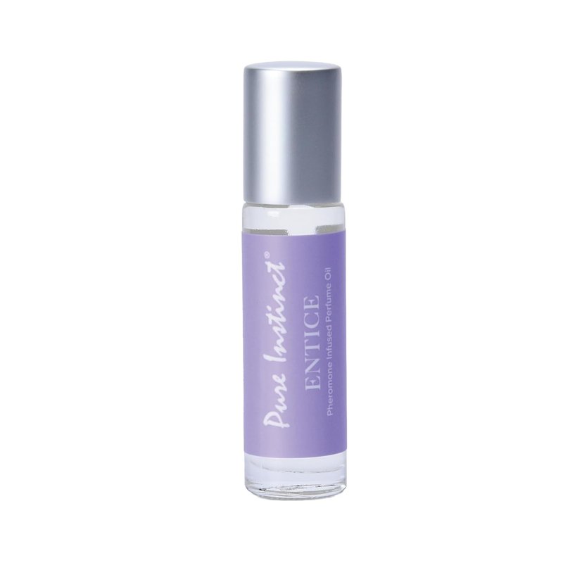 Pure Instinct Entice Pheromone Infused Essential Oil Perfume - TSA Ready Roll-On for Women (0.34 Fl. Oz.)