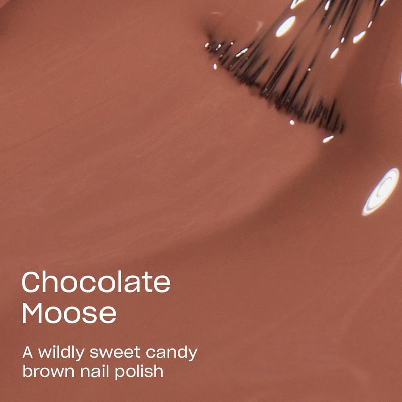 OPI Nail Lacquer Chocolate Moose | Opaque Dark Brown Crème Chip Resistant Nail Polish | Vegan, Fast Drying, Streak Free