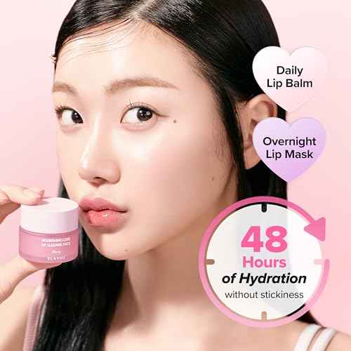 Klavuu Lip Mask Sleeping Pack (0.7oz) ? Overnight Deep Hydrating Korean Lip Balm Treatment for Very Dry, Chapped Lips | Lip Lightening & Plumping with Instant Hydration | Gentle Exfoliating (Berry)