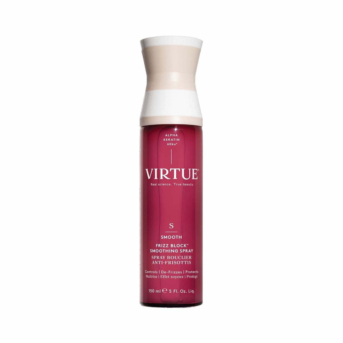 VIRTUE Frizz Block Smoothing Spray - Frizz Control Hair Treatment | Heat & Humidity Protection, 5 Fl Oz
