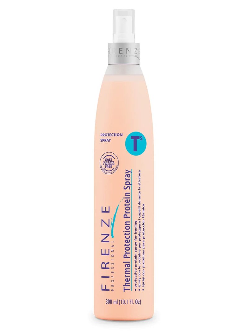 Firenze Professional Thermal Protection Spray 300ml (10.1 fl oz) – Heat Styling Support for Smooth, Manageable Hair – Lightweight Hair Protectant