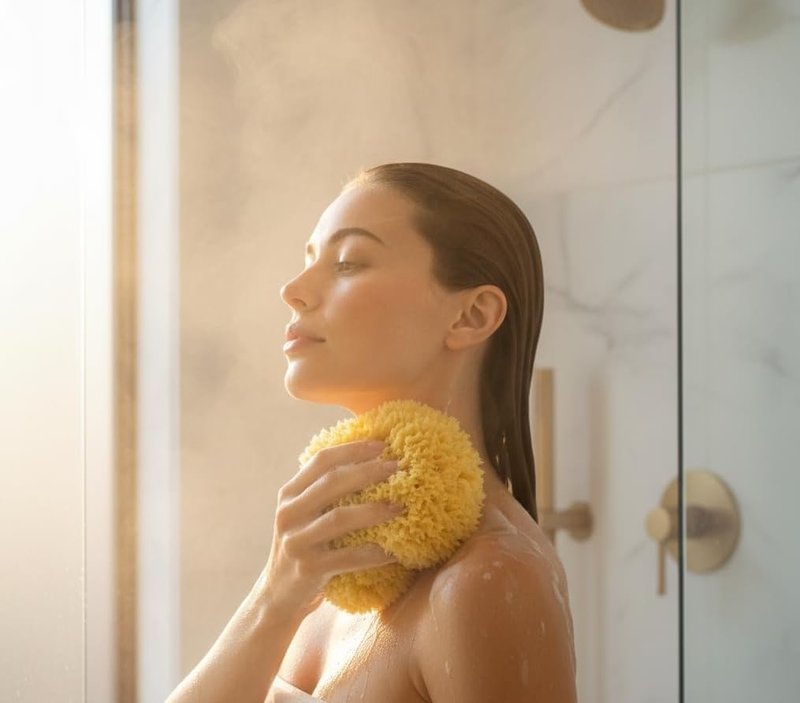 Natural Yellow Sea Wool Sponge 6 Inches. Perfect for Bath, Shower & Body Care. Super Soft & Not Skin Irritating. Baby Approved. Luxury Sponge in a Bag & Craft Box