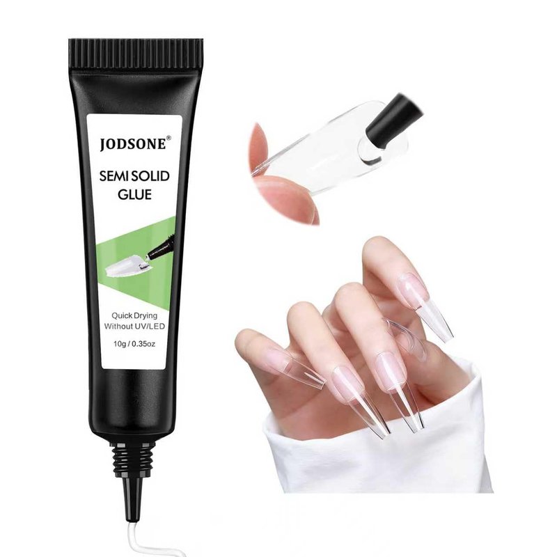 JODSONE Semi-Solid Nail Glue - Quick-Drying Formula for Press-On & Acrylic Nails | 10g Size