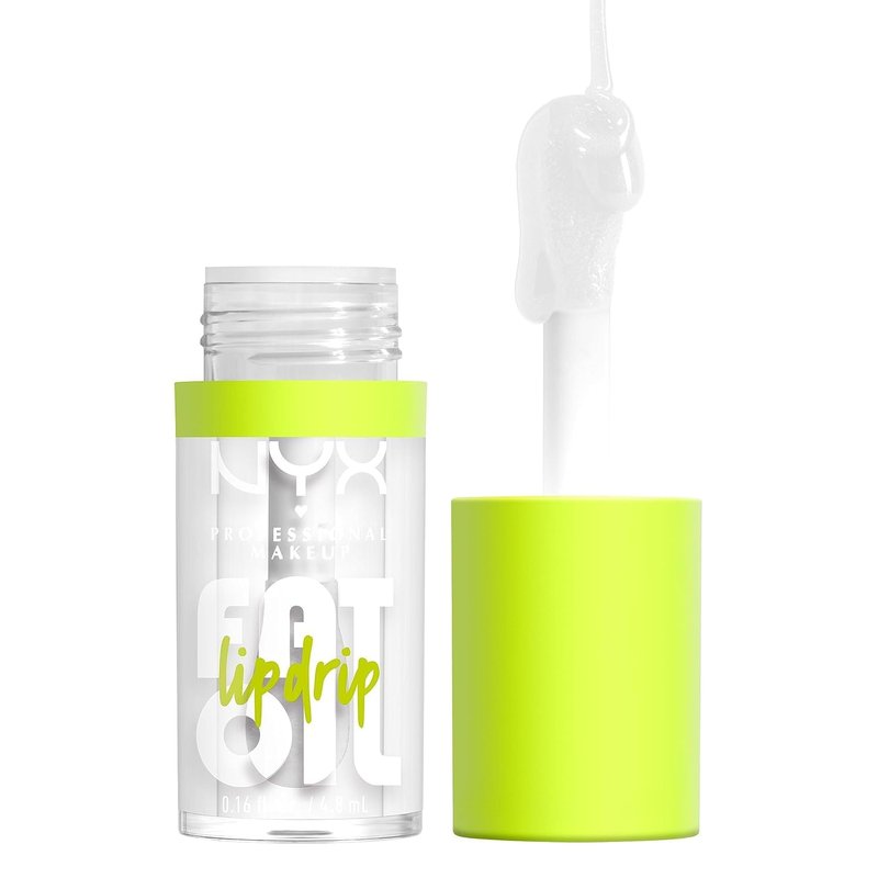 NYX PROFESSIONAL MAKEUP Fat Oil Lip Drip - Moisturizing Vegan Lip Gloss with 12 HR Hydration | My Main (Clear)