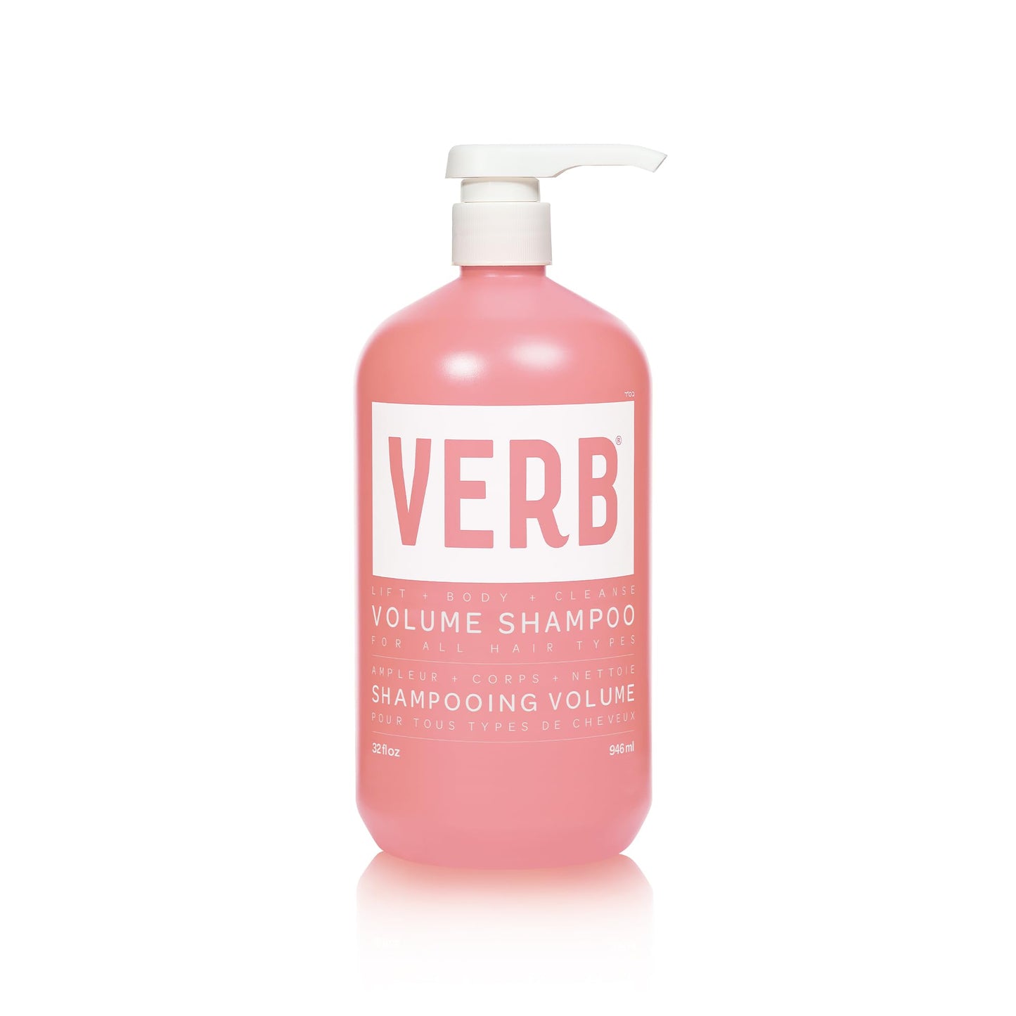VERB Volume Shampoo 32 fl oz- Gently Cleanses, Lifts Flat Hair + Adds Volume - Sulfate, Paraben and Gluten Free