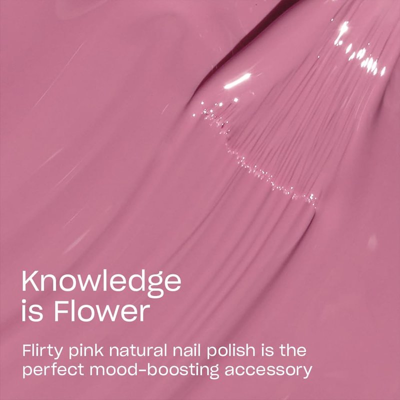 OPI Nature Strong Knowledge is Flower | Opaque Soft Pink Crème Natural Origin Nail Polish | Plant Based, Vegan, Cruelty Free