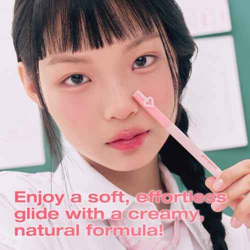 Peripera MOOD IN SHADE EYE STICK, Built-In Applicator (Smuger), Smudge-Proof, Easy Application, Creamy Shimmer Texture Eye Shadow Stick (P01 ICY BREEZE)