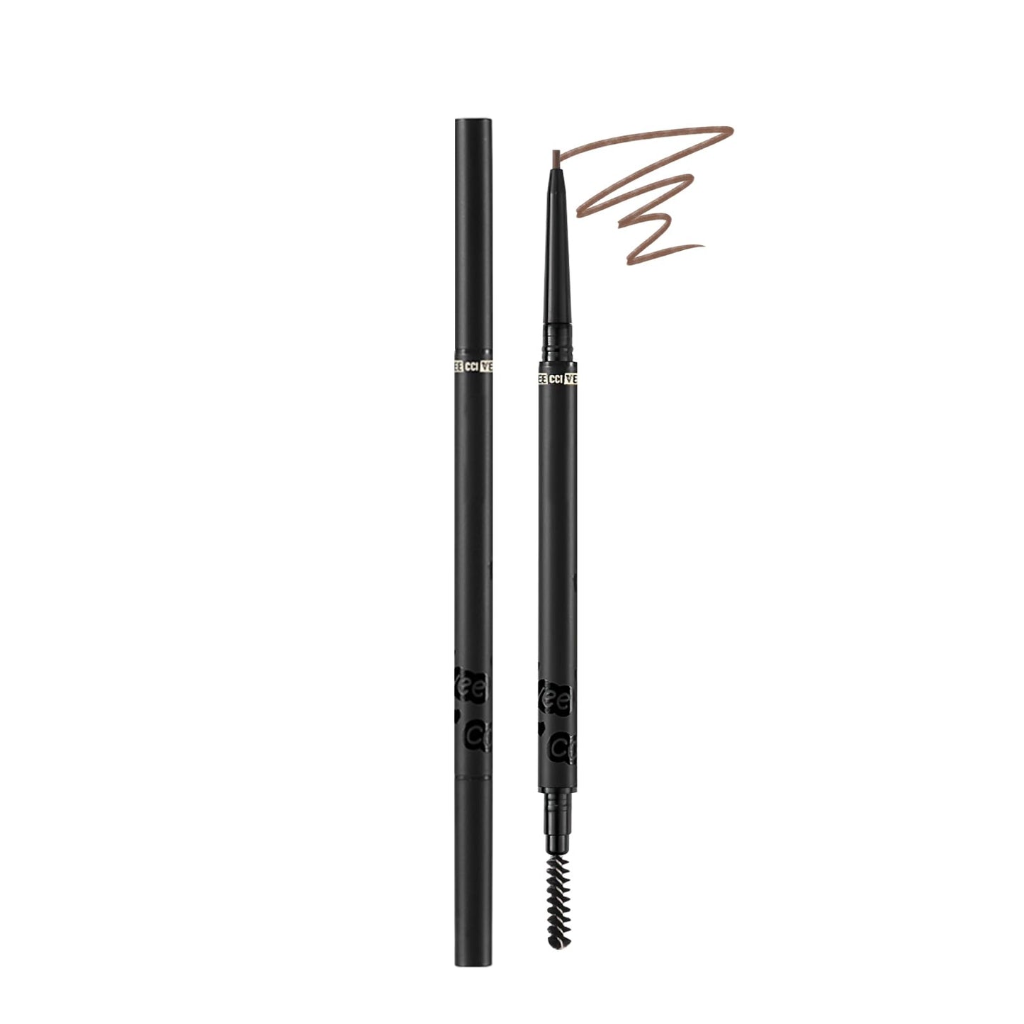 YiGuMy Eyebrow Pencil, Retractable Definer with Dual Brush, Ultra-Fine Tip for Precise Brow Makeup, Waterproof Gel Formula, Natural Hair-Like Strokes, Enhance Beauty (Brown, Ultra)