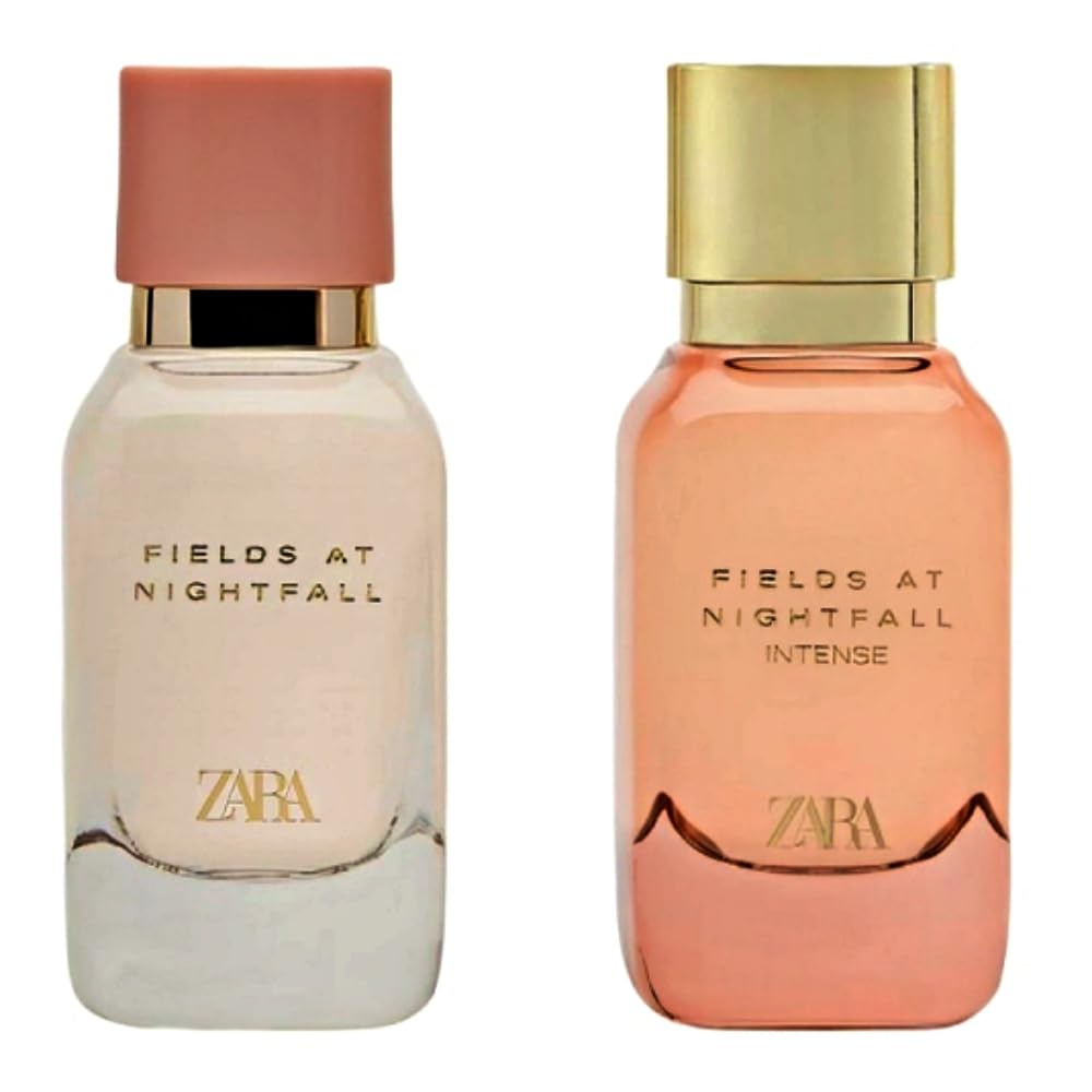 Zara Fields At Nightfall Limited Edition Perfume Set - Warm Floral Woody Eau de Parfum | 2x50ml (1.7 fl. oz.)