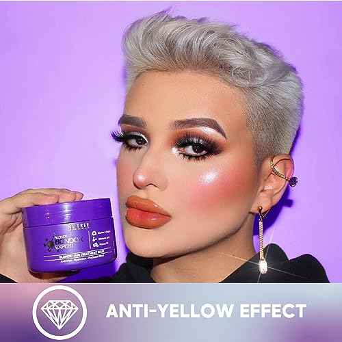 BLONDE BONDOX HAIR TREATMENT 33.8 oz Purple Hair Mask for Blondes | Almond Oil Hair Repair Moisturizer Thermal Mask | Results for up to 1-3 months | Formaldehyde-Free & Cruelty-Free
