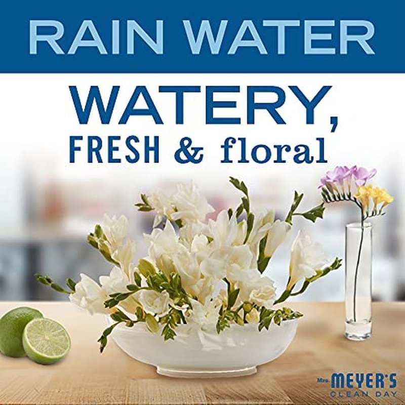 Mrs. Meyer's Liquid Hand Soap - Rainwater Scent | 12.5 Fl Oz (Pack of 4)