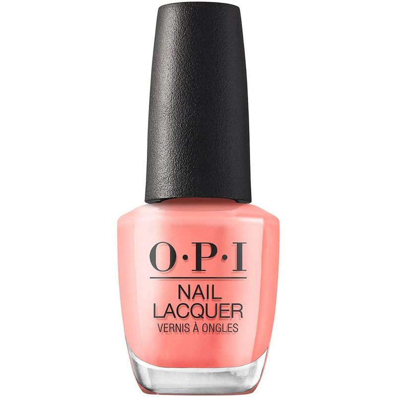 OPI Nail Lacquer Flex on the Beach | Opaque Bright Orange Crème Chip Resistant Nail Polish | Summer Make the Rules Collection