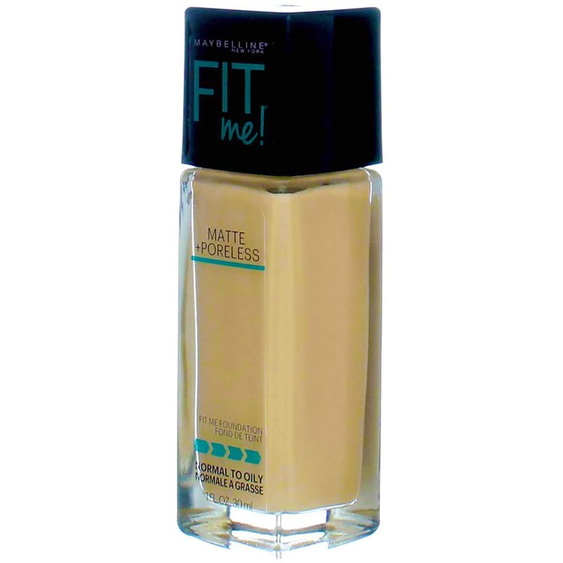Maybelline New York Fit Me! Matte + Poreless Foundation, Classic Ivory [120] 1 oz (Pack of 2)