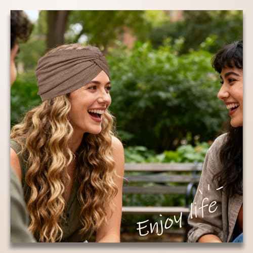 Wide Headbands For Women Extra Large Headband Twisted Knot Head Bands For Women's Hair Band Turban Accessories 6 Pack