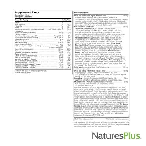 NaturesPlus Source of Life Gold Multivitamin - 180 Tablets - with Vitamins D3 & B12 - Blood, Bone & Immune Support - Vegetarian & Gluten Free - 60 Servings