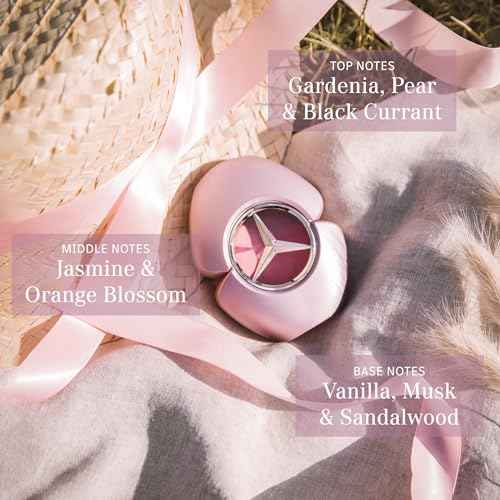 Mercedes-Benz Woman - Elegant Fragrance With Sweet, Floral, Fruity Notes - Mesmerize The Senses With Original Luxury Women's Eau De Toilette Spray - Endless Day Through Night Scent Payoff - 3 OZ