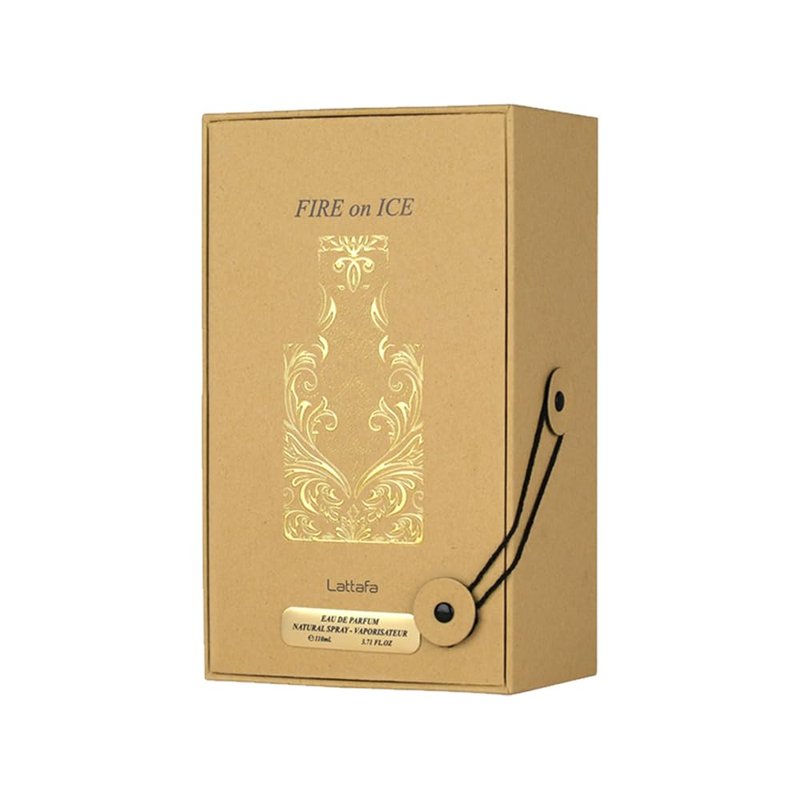 Lattafa Fire On Ice – Fruity, Spicy, Woody, Ambery – Eau de Parfum Spray Long-Lasting Fragrance for Unisex, 3.71 Ounce / 110 ml