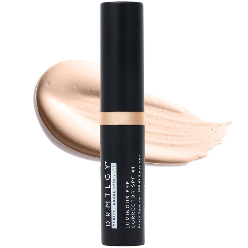 DRMTLGY Luminous Eye Corrector SPF 41 - Hydrating Tinted Under Eye Cream for Dark Circles | Fair, 0.25 fl oz