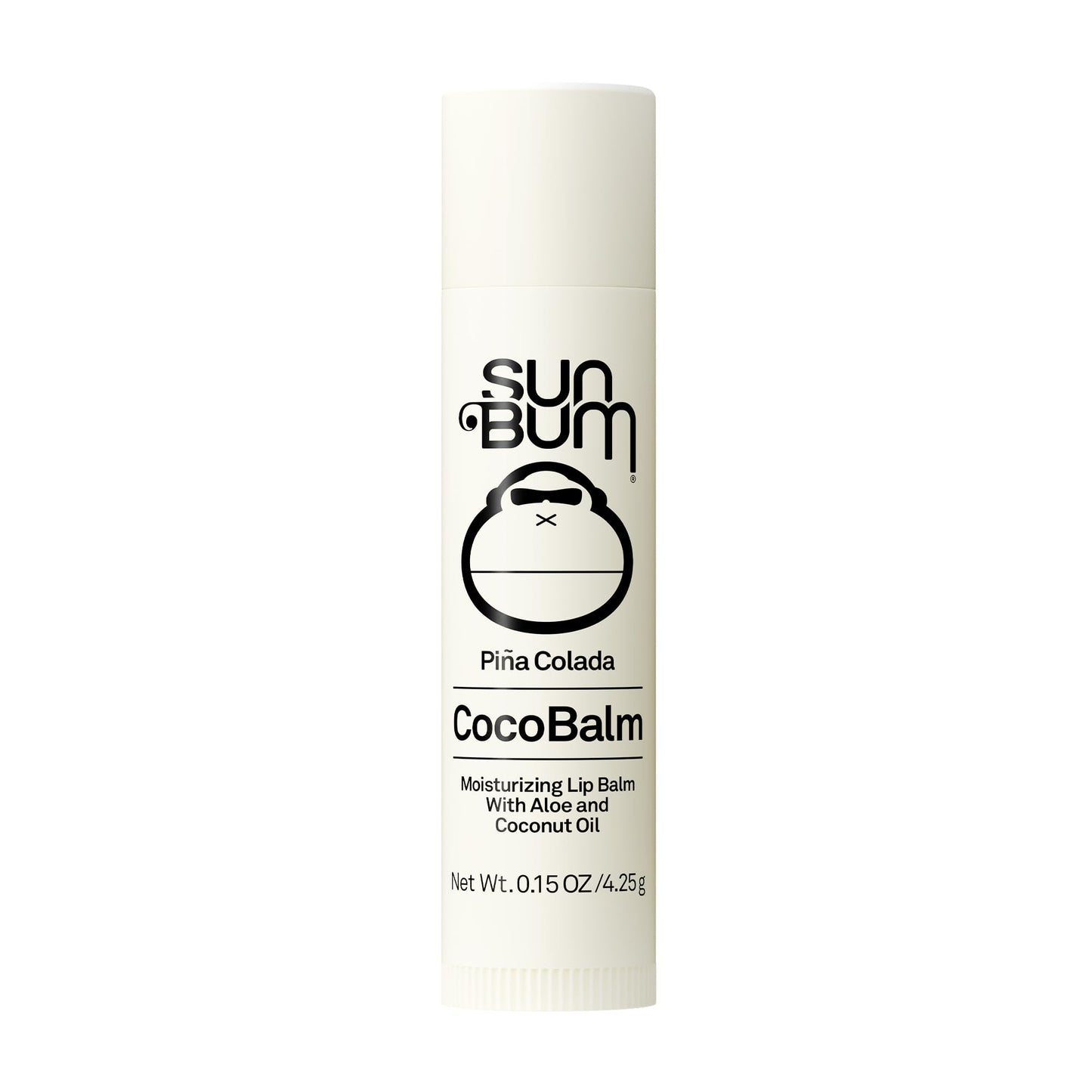 Sun Bum Cocobalm Piña Colada - Hydrating Lip Balm with Coconut Oil and Aloe Vera - 0.15 oz Stick