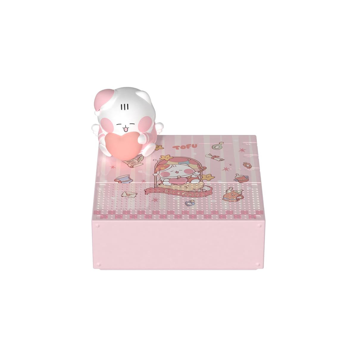 YLFASHION ICARER Wireless Small Speaker, Kawaii Animal Bluetooth Speaker with 20H Playtime & TF Card, Rotating Dancing Doll Music Box, Novelty Decor, Birthday Gifts for Kids Teen Girls