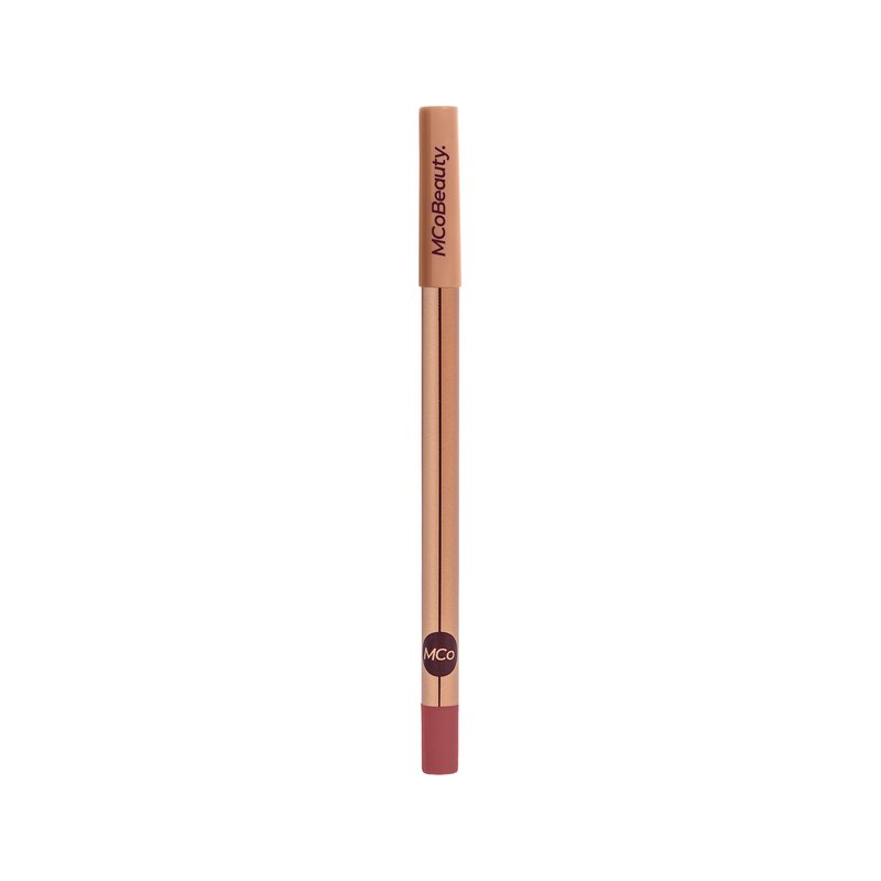 MCoBeauty Perfect Pout Lip Liner Luxe Pink - Creamy Lip Pencil for Fuller Lips, Overline and Define - Long Wearing Nude Pink Lip Contour Makeup, Velvety Smooth Formula - Vegan Cruelty Free - 0.04 oz