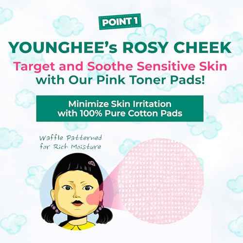 BRINGGREEN X NETFLIX SQUID GAME Edition Tea Tree Cica Trouble Soothing Toner Pad 90P Pink Edition