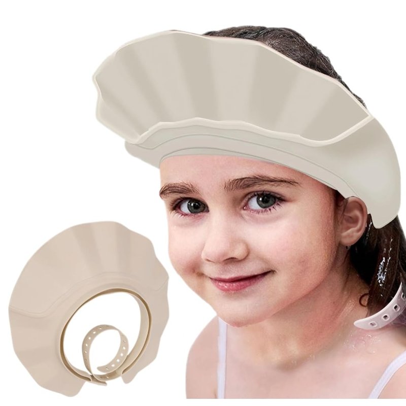 Shower Cap, Adjustable Bath Visor Hat, Shampoo Protection Shield for Kids, Toddlers, Children, Eye and Ear Guard，Makes the Bath More Fun