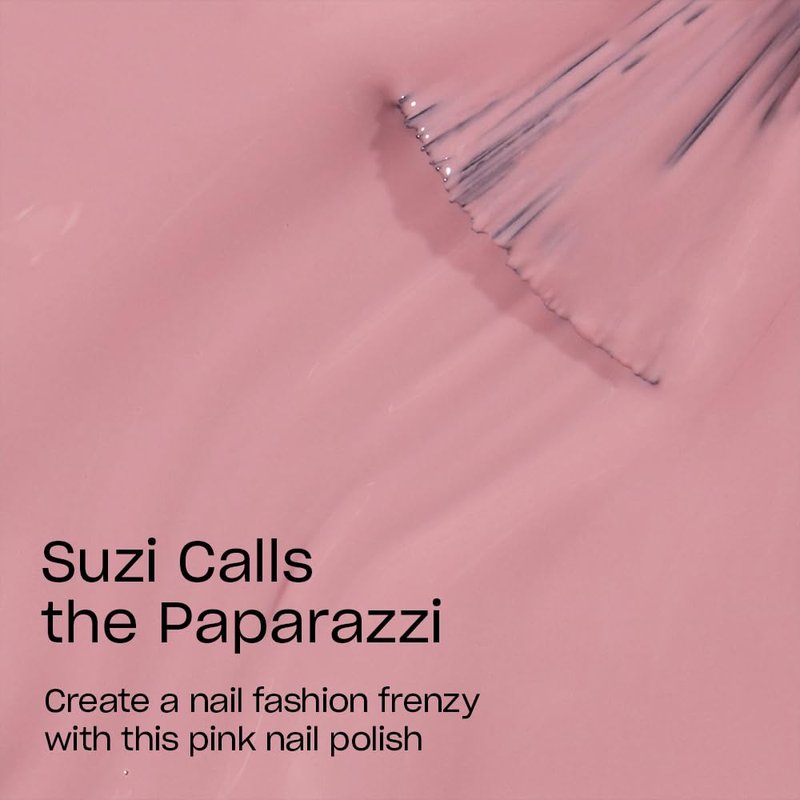 OPI Nail Lacquer Suzi Calls the Paparazzi | Opaque Soft Pink Crème Chip Resistant Nail Polish | Hollywood Collection