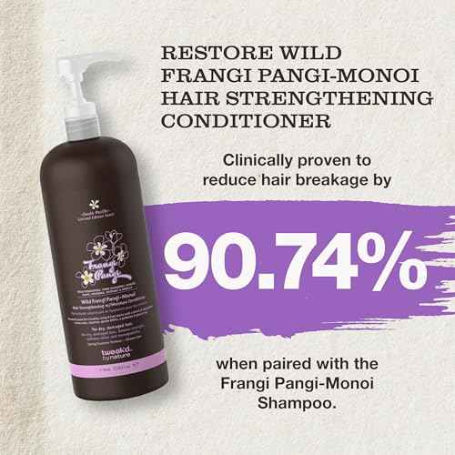 Tweak¡¯d by Nature - Restore Frangi Pangi-Monoi Hair Strengthening Conditioner, Sulfate Free Deep Conditioner for Dry, Damaged Hair, with Coconut, Monoi Oil, and Wild Frangipani for Shine (33.8 ounces)