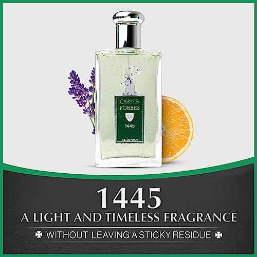 Castle Forbes 1445 Fragrance for Men, 100ml | Light & Timeless Cologne Scent w/Essential Oils | Distinctly British, Paraben-Free, Cruelty-Free, Sophisticated Grooming Essentials