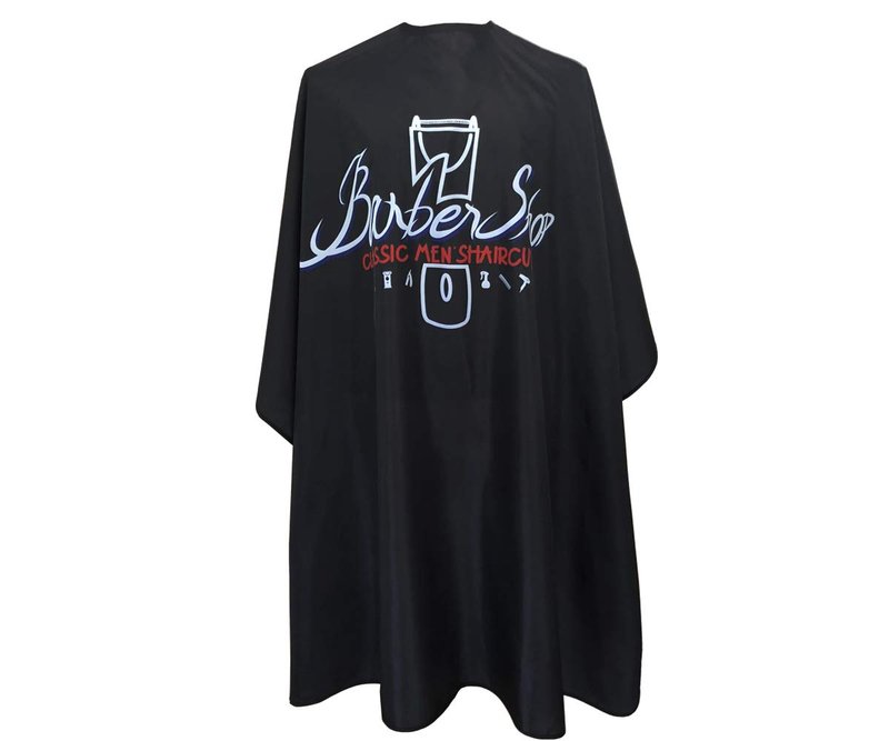 Pelocapa Barber Cape for Men, Haircut Cape with Snaps, Professional Salon Cutting Cape, Large Waterproof Hairdressing Cape Gown Apron for Hairstylist- 63”× 56”(Barbershop Pattern)