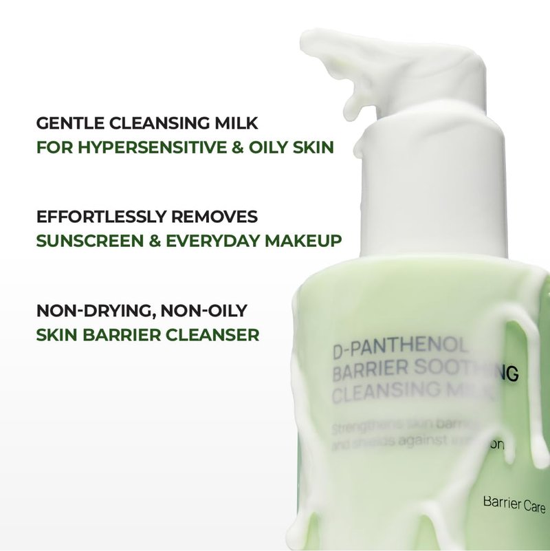 JUMISO Ceramide Cleansing Milk for Sensitive Skin – D-Panthenol Soothing Face Wash, Melts Sunscreen & Makeup – No Double Cleanse Needed, Ophthalmologist Tested, Tear-Free – Fragrance-Free, 10.14 fl oz