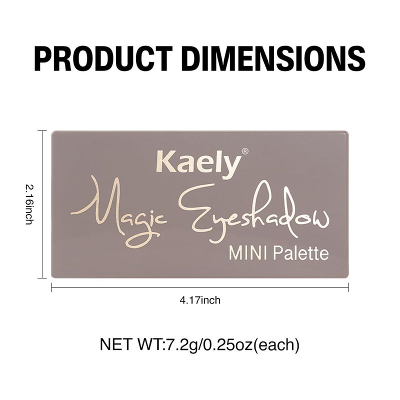 HHLTOH 6 Colors Eyeshadow Palette, Rose Pink Mauve Plum Neutral Matte & Shimmer Eye Shadow for Mature Skin, Highly Pigmented Blendable Waterproof, Easy Everyday Eye Makeup, Vegan & Cruelty-Free, 04