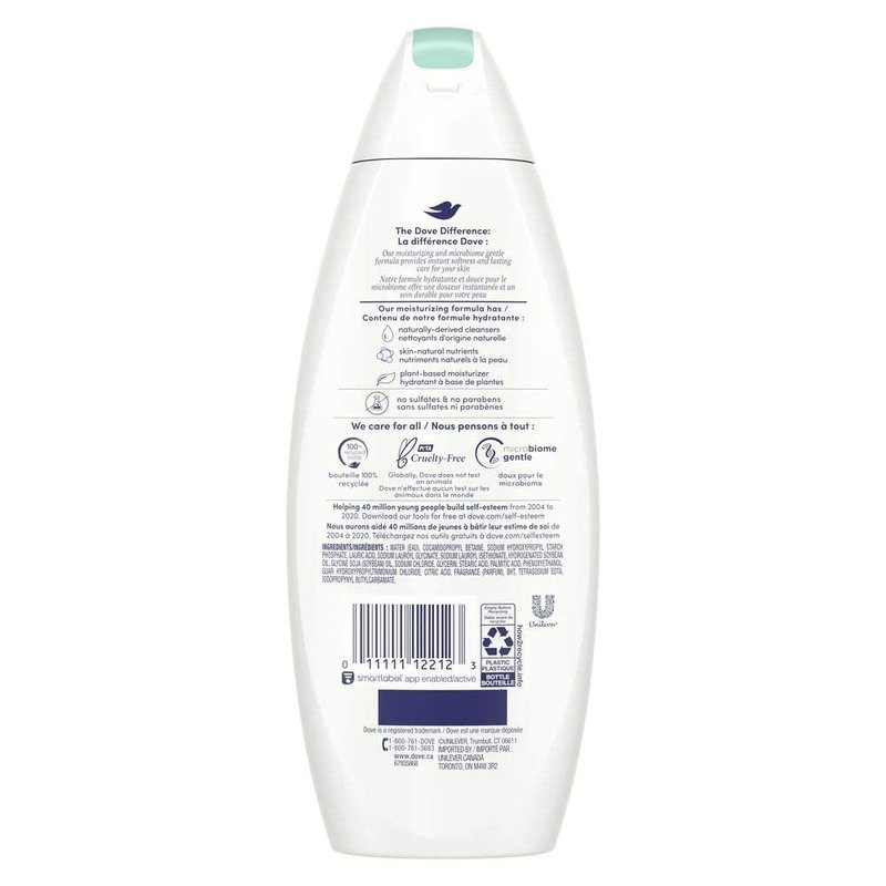 Dove Sensitive Skin Body Wash - Nourishing Formula for Gentle Cleansing | 12 Fl Oz (Pack of 3)