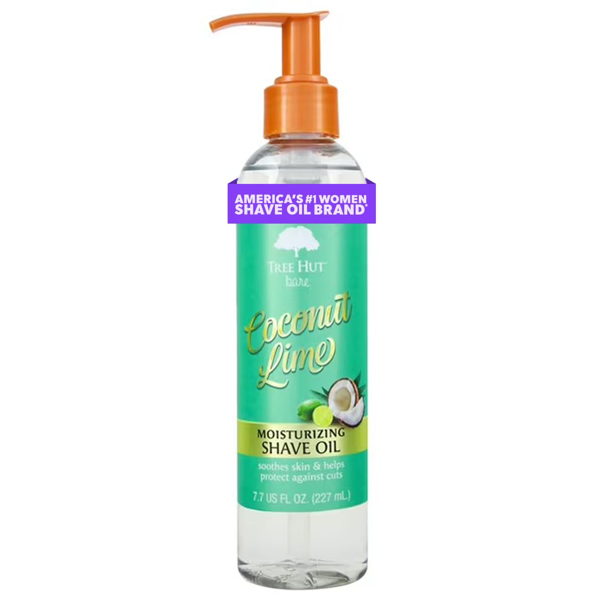 Tree Hut Coconut-Lime Shave Oil - Gel-to-Oil Formula for Smooth Shaving | 7.7 fl oz, All Skin Types
