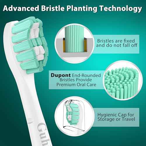 Toothbrush Heads for Philips Sonicare Replacement Heads, Replacement Brush Head Compatible with Phillips Sonicare Click-on 4100 5100 Electric Toothbrush, 10 Pack
