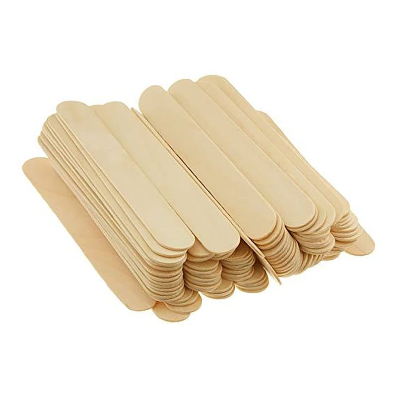 Premium Wood Applicators for Hair Removal Waxing - Non-Sterile, Large 6" L x .75" W, 500 Count
