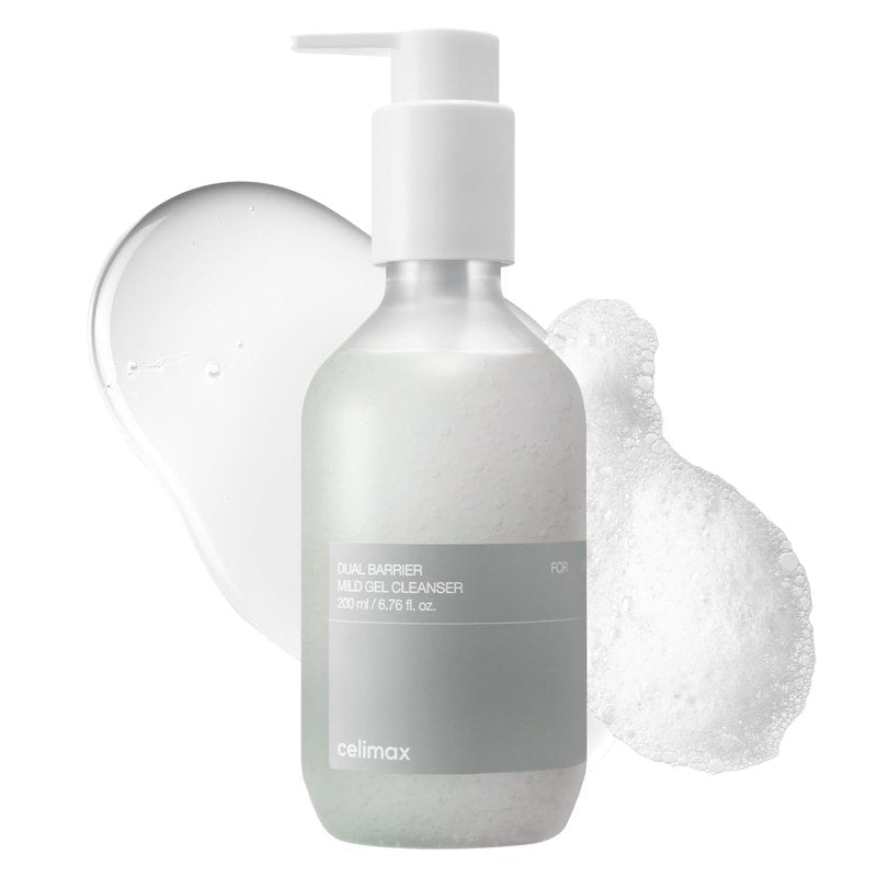 celimax Dual Barrier Mild Gel Cleanser | with Ceramide, Facial Cleansing, Hydrating, Moisturizing, Soothing, Calming Face Wash, 200ml