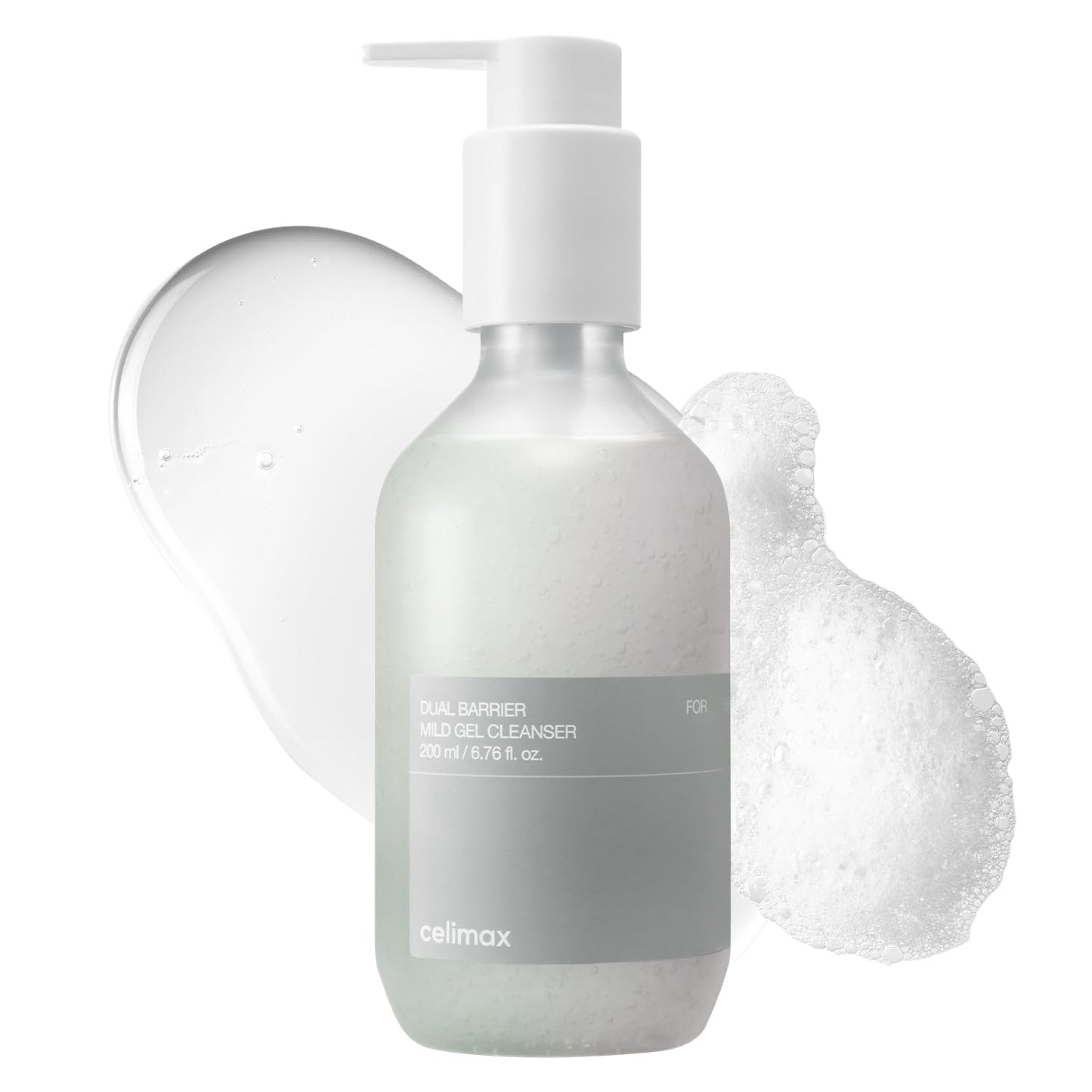 celimax Dual Barrier Mild Gel Cleanser | with Ceramide, Facial Cleansing, Hydrating, Moisturizing, Soothing, Calming Face Wash, 200ml