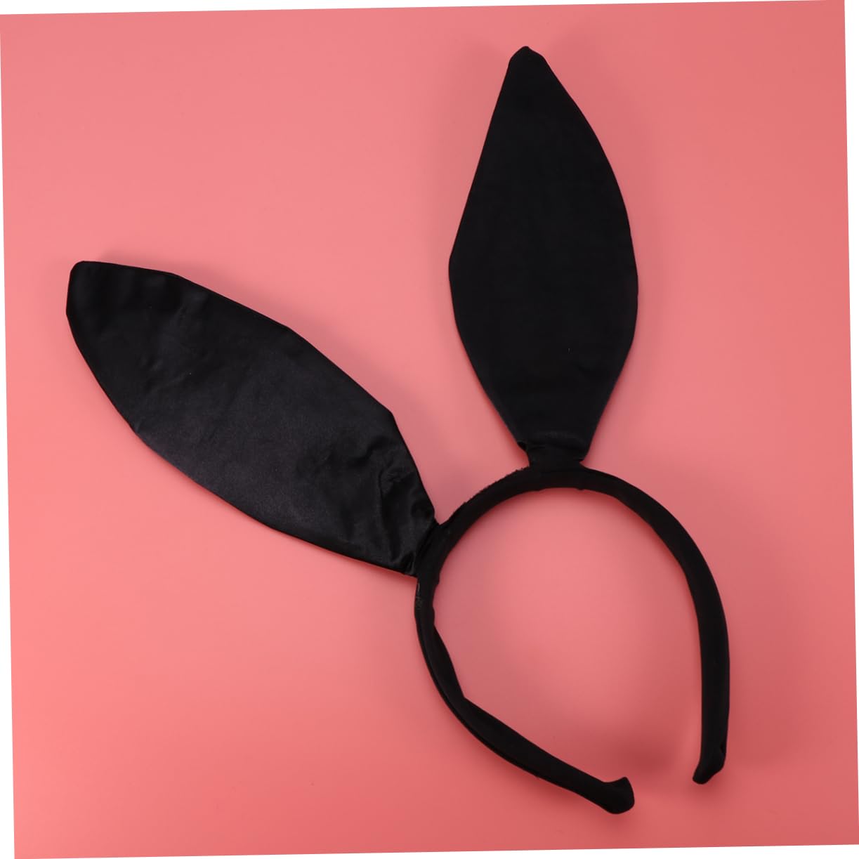 Uonlytech Ears Headband for Women, Black Rabbit Ear Hair Band Easter Rabbit Ear Hair Accessories for Girls Party Costume