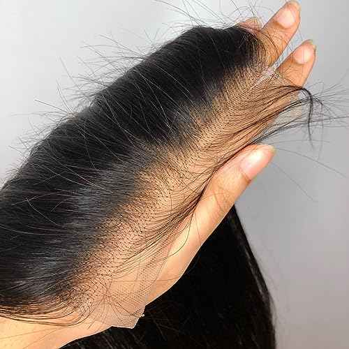 BEEOS Body Wave 4x4 SKINLIKE Real HD Lace Closure, Pre-Plucked Bleached Knot 0.1mm Ultra-thin Invisible HD Lace Human Hair Closure 18 Inch