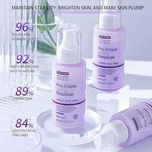 DEleventh Korean Brand Pro-Xilane Active Emulsion 80ml / Anti-Wrinkle, Moisturizing, Anti-Aging, Tighten and Delicate Skin, Improve Darkening, Repair Damaged Cells, and Block UV Rays