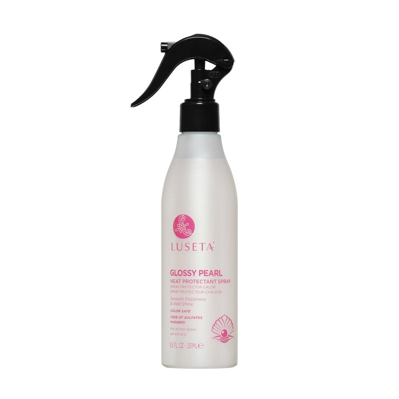 Luseta Glossy Pearl Heat Protectant Spray - Smoothing Thermal Protection for All Hair Types | 8.5oz
